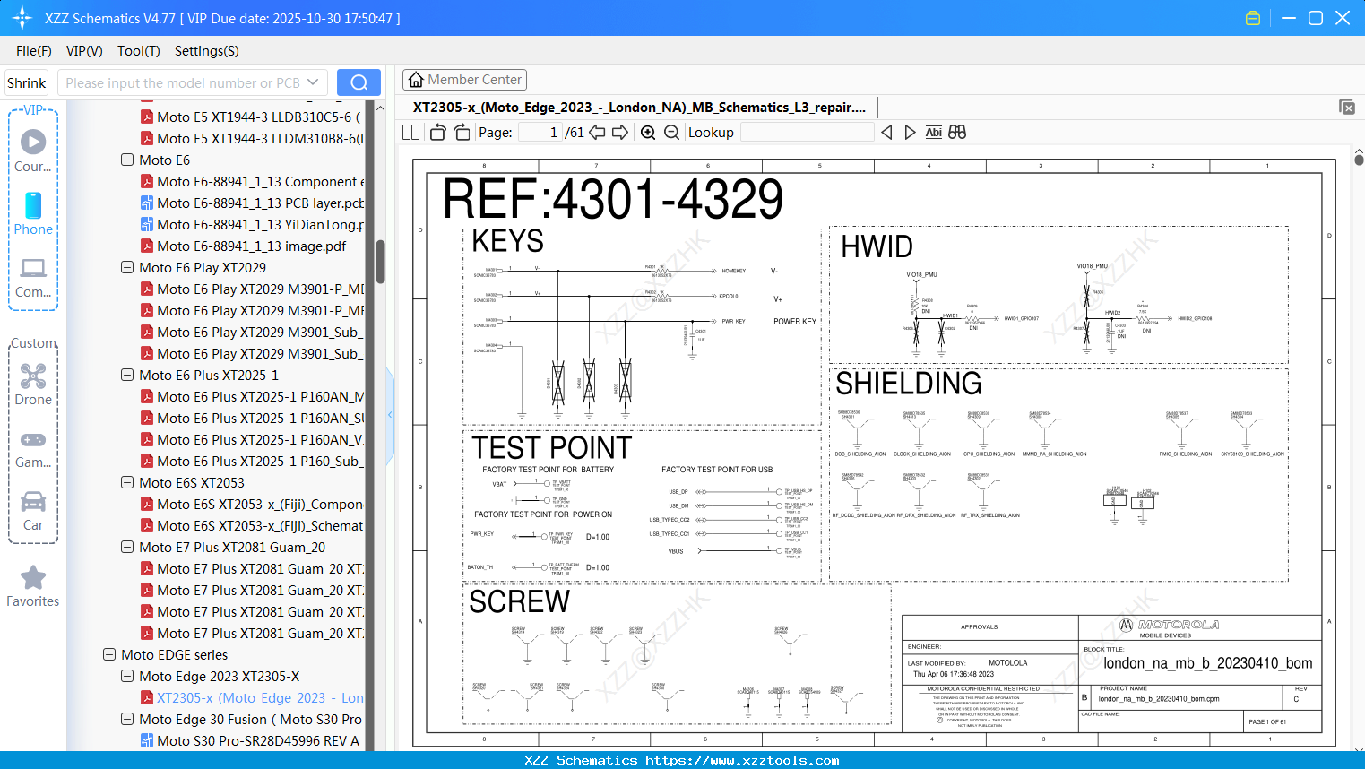 Motorola XT2305-x_(Moto_Edge_2023_-_London_NA)_MB_Schematics_L3_repair